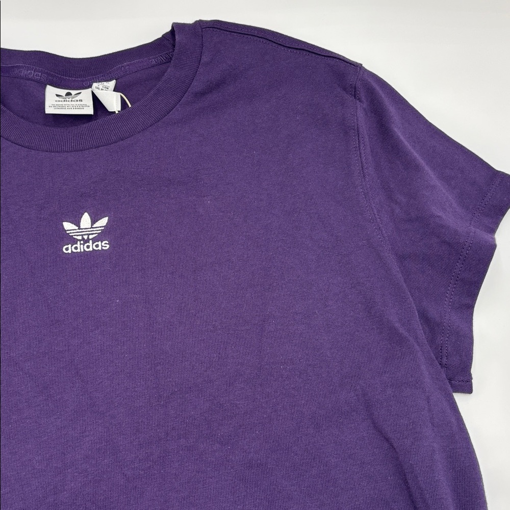 Adidas Originals Essentials Slim T-Shirt in Aurora Plum - Picture 2 of 7